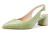 Aachcol Womens Chunky Block Heels Slingback Pumps Slip-on Pointy Toe 5CM Heel Sandals