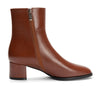 Aachcol Women's Warm Ankle Boots Chunky Block Low-Heels Boot With Zipper Square-Toe Chelsea Booties