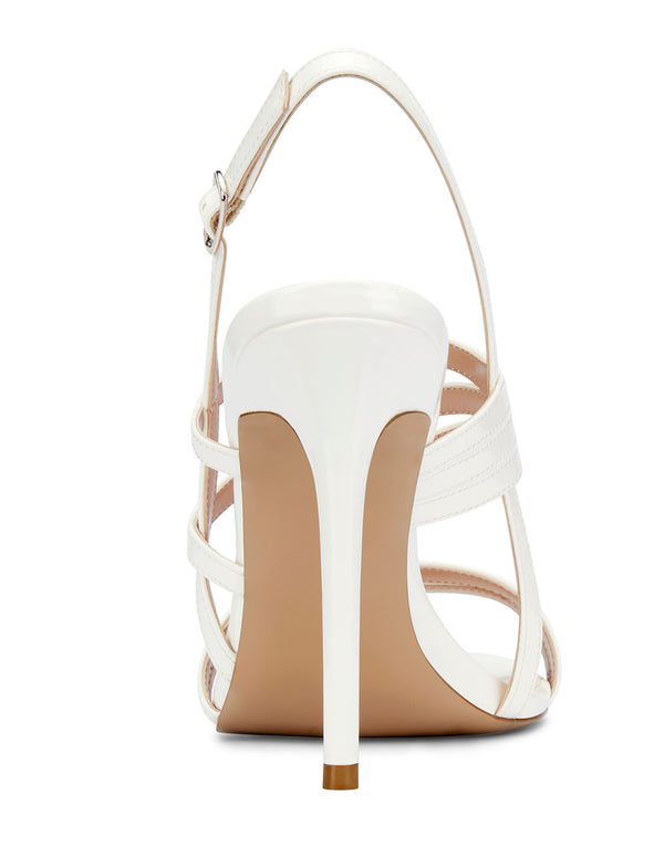 CASTAMERE Women High Heels Roman Sandals Slingback Stiletto Thin Heel Ankle Straps 10CM Shoes
