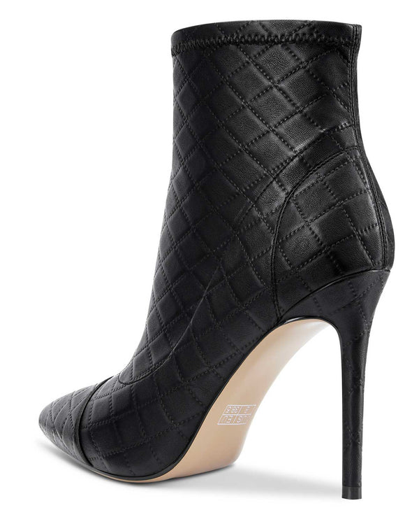 CASTAMERE Women's High Heel Ankle Boots Slip-on Pointed Toe Stretch Boot Stilettos Basic Classic Boots 10CM Heels