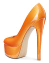 Aachcol Women's High Heels Platform Pumps Slip On Sexy Round Toe Stilettos 5.9 Inches Inch Heel Classic Dress Party Shoes