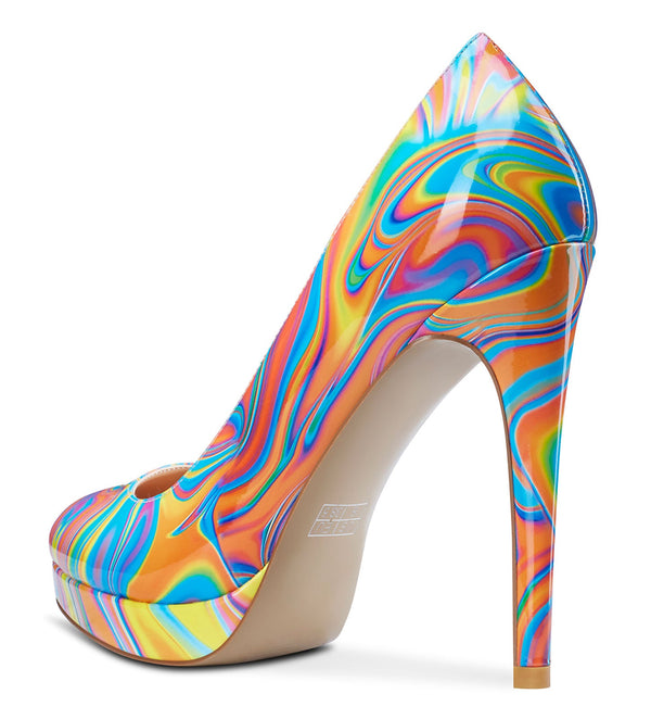 Aachcol Womens High Heels Platform Pumps Slip-on Stilettos 12CM Heel Office Dress Fashion Shoes
