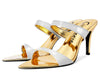 Aachcol Womens Mid-Heels Slingback Sandals Sexy Strap Pointy Toe Slip-on Sandal 8CM Heels