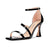 Aachcol Women High Heel Open Toe Sandals Ankle Strap Gladiator Wedding Prom Dress 3.3 Inches Heels Black
