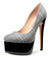 Aachcol Women's High Heels Platform Pumps Slip On Sexy Round Toe Stilettos 5.9 Inches Inch Heel Classic Dress Party Fashion Shoes
