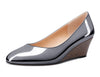 Aachcol Womens Wedge Heels Pumps Comfort Slip-on Round-Toe Basic Pump 2Inch Mid-Heel