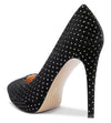 Aachcol Womens High Heels Platform Pumps Slip-on Stilettos 12CM Heel Office Dress Fashion Shoes