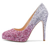 Aachcol Womens High Heels Platform Pumps Slip-on Stilettos 12CM Heel Office Dress Fashion Shoes