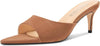 Aachcol Womens Mid Heel Pointed Toe Sandals Mules Shoes Slip-on Slingback Prom Party Dress Basic Classic Summer 2.6 Inches Heels