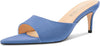 Aachcol Womens Mid Heel Pointed Toe Sandals Mules Shoes Slip-on Slingback Prom Party Dress Basic Classic Summer 2.6 Inches Heels