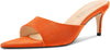 Aachcol Womens Mid Heel Pointed Toe Sandals Mules Shoes Slip-on Slingback Prom Party Dress Basic Classic Summer 2.6 Inches Heels