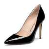 Aachcol Women's Patent Leather Pointed Toe Stilettos | Elegant High Heel Dress Shoes