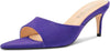 Aachcol Womens Mid Heel Pointed Toe Sandals Mules Shoes Slip-on Slingback Prom Party Dress Basic Classic Summer 2.6 Inches Heels