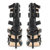 Aachcol Women's Multi Strap Buckle High Heel Sandals | Strappy Stiletto Heels