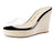 Aachcol Womens High Heels Platform Wedge Sandals Clear Transparent Comfortable Slippers Leather Lining Slip-on Office Colorfull Shoes 10CM Heel