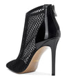 Aachcol Women's Mesh Ankle Boots High Heels Sandals Booties Slip On Pointed Toe Stilettos Boots with Zipper 10CM Heels