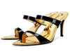 Aachcol Womens Mid-Heels Slingback Sandals Sexy Strap Pointy Toe Slip-on Sandal 8CM Heels