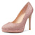 Aachcol Womens High Heels Platform Pumps Slip-on Stilettos 12CM Heel Office Dress Fashion Shoes