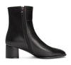 Aachcol Women's Warm Ankle Boots Chunky Block Low-Heels Boot With Zipper Square-Toe Chelsea Booties