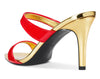 Aachcol Womens Mid-Heels Slingback Sandals Sexy Strap Pointy Toe Slip-on Sandal 8CM Heels