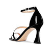 Aachcol Women High Heel Open Toe Sandals Ankle Strap Gladiator Wedding Prom Dress 3.3 Inches Heels Black
