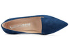 Aachcol Womens Stiletto Mid Heels Office Pumps Pointed Toe Slip-on 6CM Bling Suede