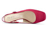 Aachcol Womens Slingback Chunky Heels Pumps Comfortable Leather Square-Toe Block Mid-Heels Office Classic Shoes 7.5 cm Heel