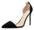 Aachcol Women's High Heels Transparent Clear Pumps Slip On Sexy Pointed Toe Stilettos 4" Inch Suede Heel
