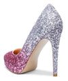 Aachcol Womens High Heels Platform Pumps Slip-on Stilettos 12CM Heel Office Dress Fashion Shoes