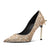 Aachcol Women Stiletto High Heel Close Pointed Toe Slip-on Pumps Bow-Knot Wedding Party Sexy Dress Classic Shoes